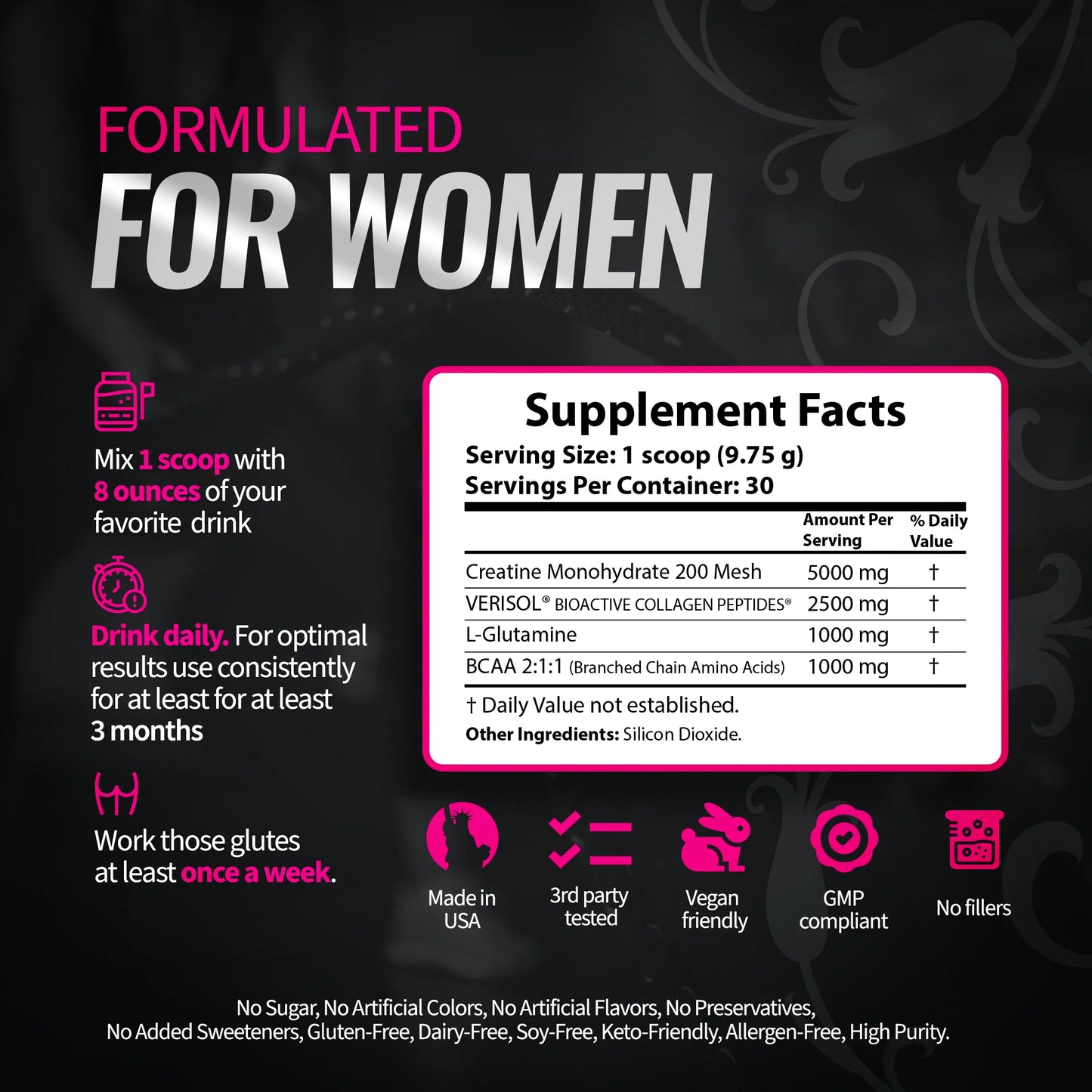 #1 Creatine for Women – Build Lean Muscle, Destroy Cellulite