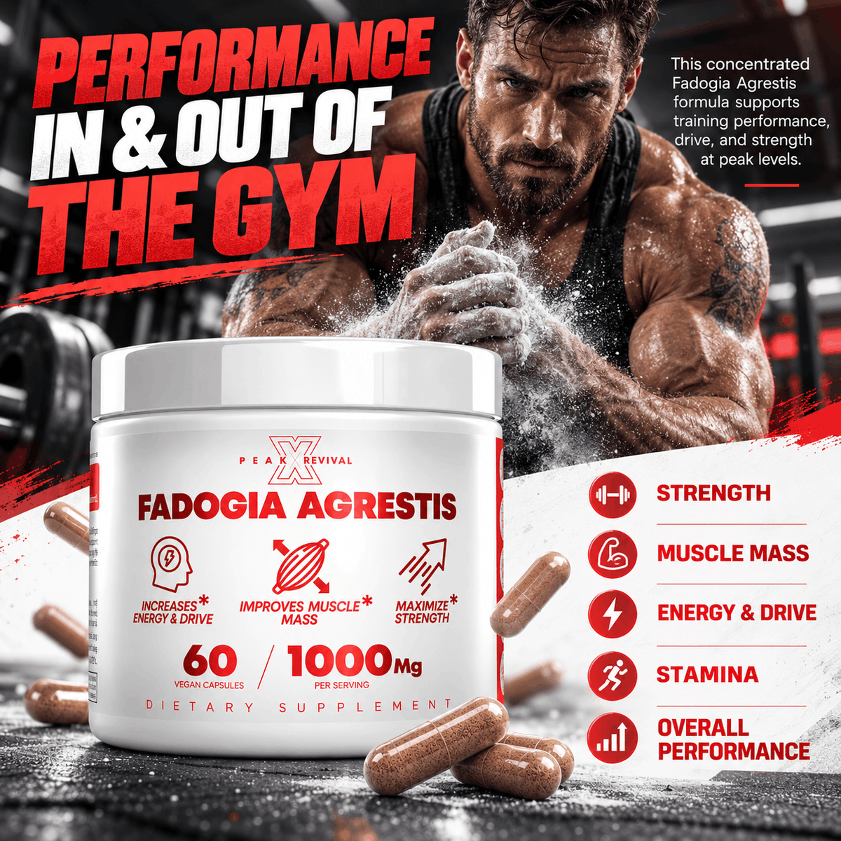 Fadogia Agrestis - Natural Testosterone Booster